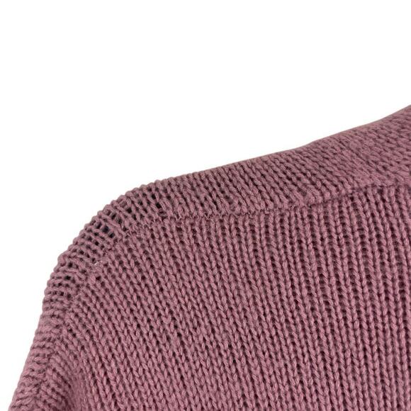 Sablyn Kari 100% Cashmere Chunky Knit Shawl Collar Long Cardigan Sweater Rose XS - Picture 5 of 8